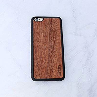 Artsn Goods Unique Real Handmade Natural Real Mahogany Wood Hard Case for Iphone 5