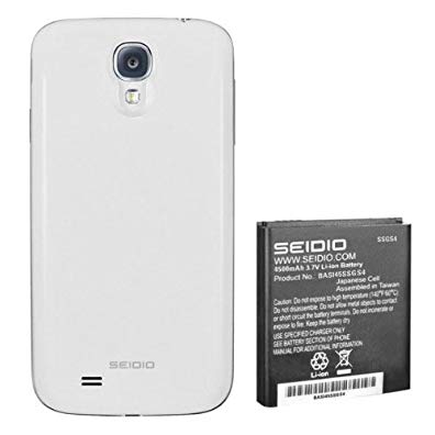 Seidio BACY45SSGS4-WH Innocell 4500mAh Extended Life Battery for Samsung Galaxy S4 - Retail Packaging - Glossed White