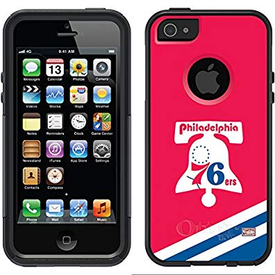 Coveroo Commuter Series Black Case for iPhone 5/5s - Philadelphia 76ers Hardwood Classic