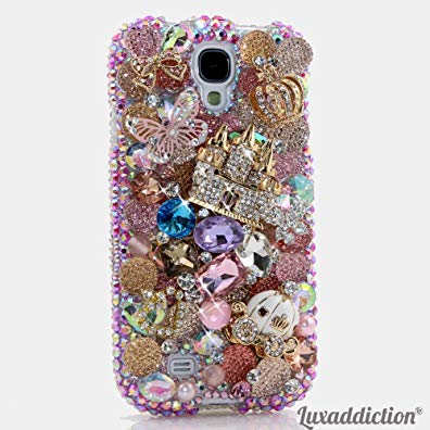 iPhone 8 Plus Case, iPhone 7 Plus Case, [Premium Handmade Quality] Bling Genuine Crystals ULTIMATE FAIRYTALE Hybrid Protective Cover for iPhone 8 Plus / 7 Plus by LUXADDICTION