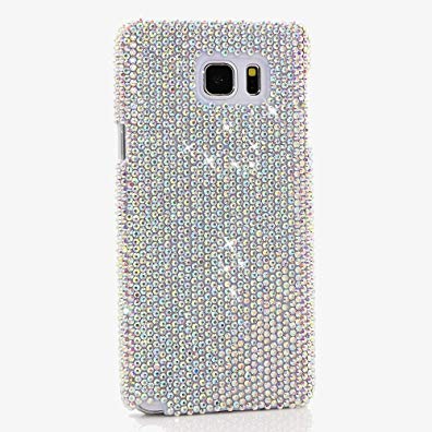 Galaxy NOTE 8 Case, [Premium Handmade Quality] Bling Genuine Crystals Protective Case Cover for Samsung Galaxy NOTE 8 [by Luxaddiction] Aurora Borealis Crystals Design