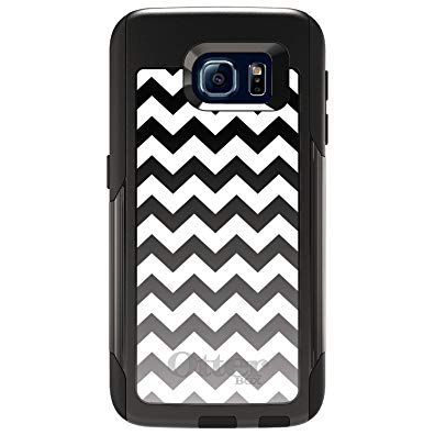 Coveroo Commuter Series Cell Phone Case for Samsung Galaxy S6 - Black & White Chevron