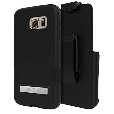 Seidio Cell Phone Case for Samsung Galaxy S6 - Retail Packaging - Black