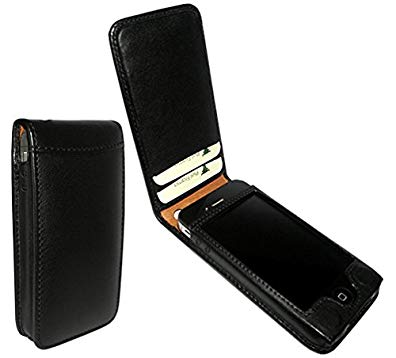 Piel Frama 525 Black Magnetic Leather Case for Apple iPhone 4 / 4S
