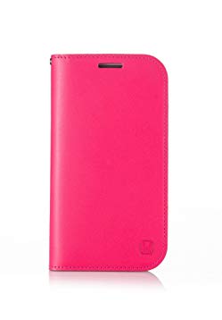 VOIA SG-533PNK Genuine Premium Cow Leather Case for Samsung Galaxy S4 - 1 Pack - Retail Packaging - Pink