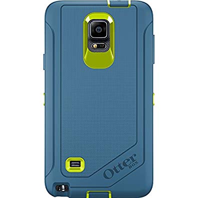 Otterbox Samsung Galaxy Note 4 Defender Series Case with Belt Clip Holster - Retail Packaging - Citron/Water