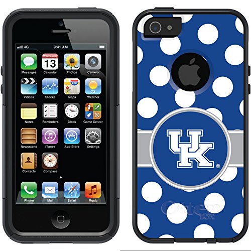 Coveroo Commuter Series Cell Phone Case for iPhone 5/5s - Retail Packaging - Kentucky Polka Dots