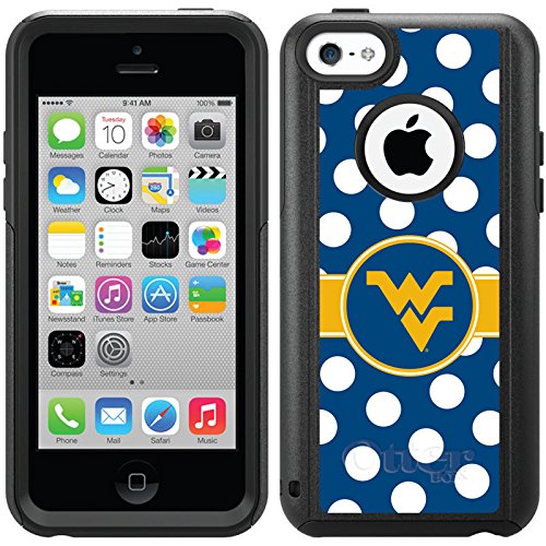 Coveroo Commuter Series Cell Phone Case for iPhone 5c - West Virginia Polka Dots