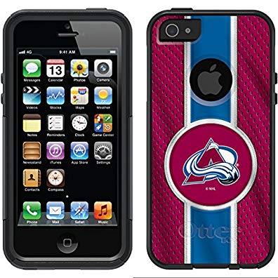 Coveroo Commuter Series Cell Phone Case for iPhone 5/5S - Colorado Avalanche Jersey Stripe