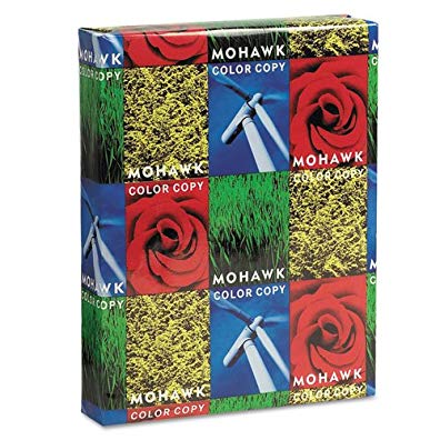 Mohawk Copier Gloss Cover Paper, 100lb, 94 Brightness, Letter, Pure White, 250 Shts [Full Case]!!