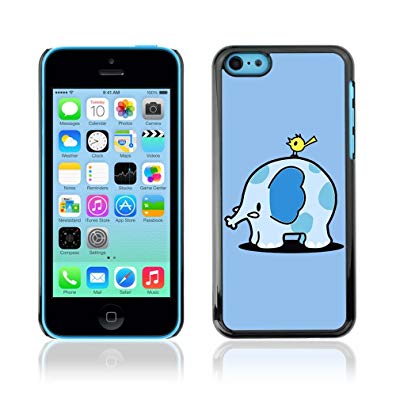 CelebrityCase Polycarbonate Hard Back Case Cover for Apple iPhone 5C ( Cute Elephant & Bird )