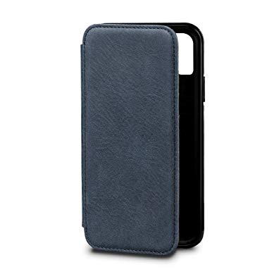 Bence Wallet Book Sena Cases Leather Case (Denim, for iPhone X)