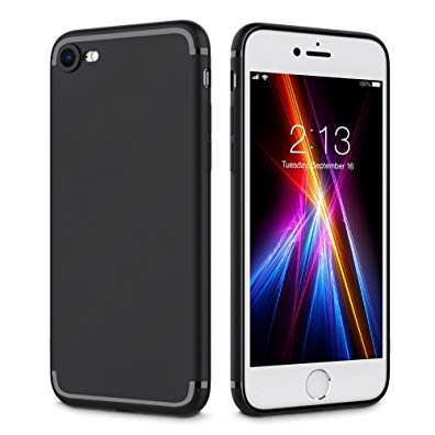 iPhone 8 Case, iPhone 7 Case,Dasllu Slim Fit Soft Gel Cover Case with Protection Ultra thin Anti-scratch TPU Case for Apple iPhone 7 / iPhone 8 - Black