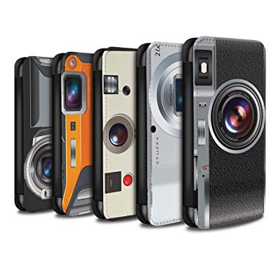 STUFF4 PU Leather Wallet Flip Case/Cover for Samsung Galaxy S9/G960/Pack 5pcs Design/Camera Collection