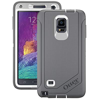 OtterBox Samsung Galaxy Note 4 Case Defender Series - Retail Packaging - Glacier (White/Gunmetal Grey)