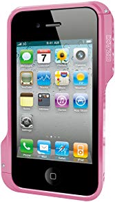 Ozaki IC867PK O! photo Bumper and Aluminum Frame for iPhone 4/4S - 1 Pack - Retail Packaging - Pink