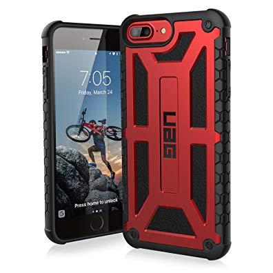 UAG iPhone 8 Plus/iPhone 7 Plus/iPhone 6s Plus [5.5-inch screen] Monarch Feather-Light Rugged [CRIMSON] Military Drop Tested iPhone Case