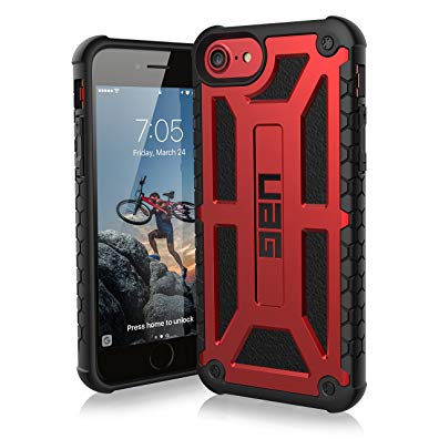 UAG iPhone 8 / iPhone 7 / iPhone 6s [4.7-inch screen] Monarch Feather-Light Rugged [CRIMSON] Military Drop Tested iPhone Case